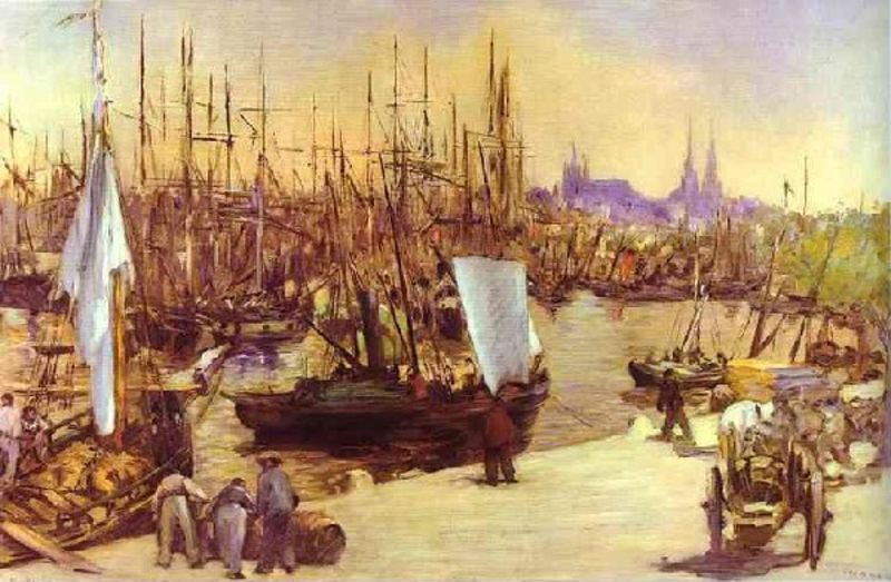 Edouard Manet The Harbour At Bordeaux